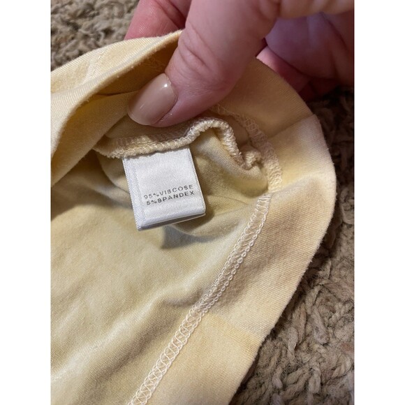 Butter Yellow St. John Sport Women's Tshirt, Size L - Picture 6 of 10